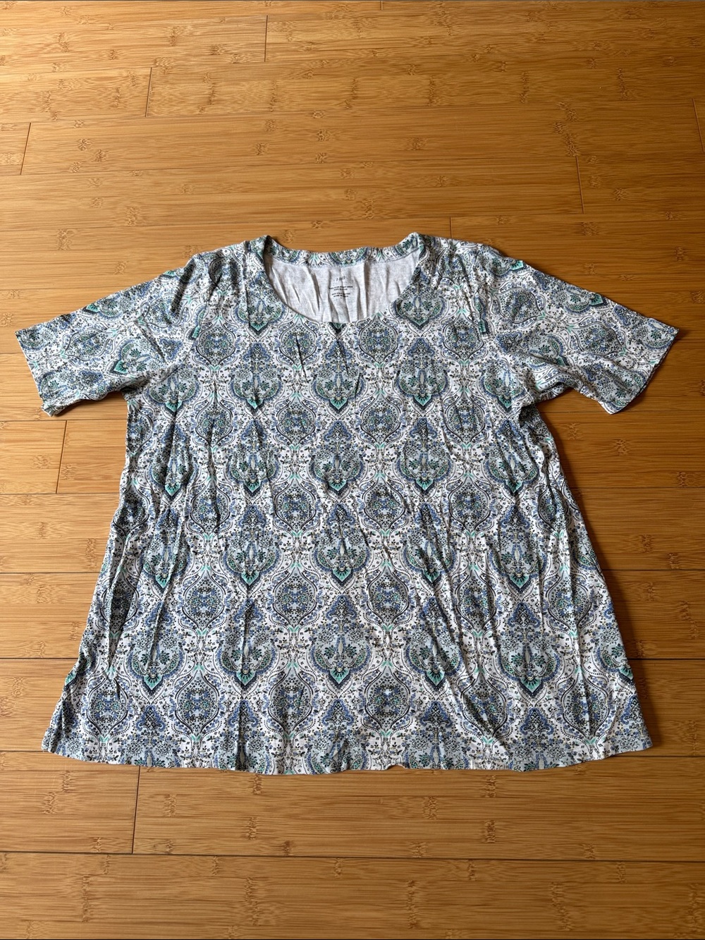 WOMENS  J JILL 100% Pima Cotton Scoop-Neck Tee SIZE L
